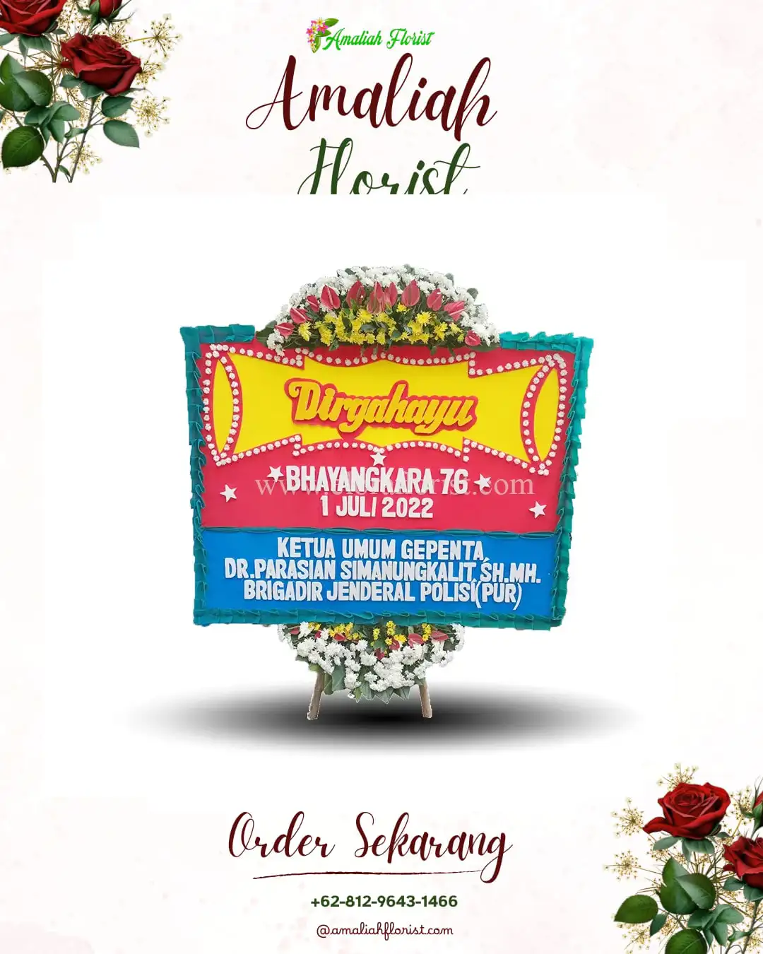 Papan Bunga HUT Ulang Tahun Nawangan